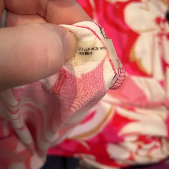 NWT Vince Camuto Women's Floral Printed Ity Maxi Dress in Pink Multi. - Picture 13 of 13